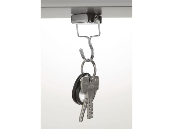 Magnetoplan 16667, Innendørs, Universalkrok, Satin Stål, 1,5 kg, 65 mm, 1 stykker