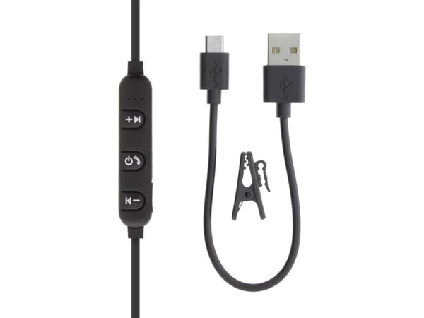 Streetz HL-BT303, Trådløs, Samtale/Musikk/Sport/Hverdag, 20 - 20000 Hz, 20 g, Hodesett, Svart