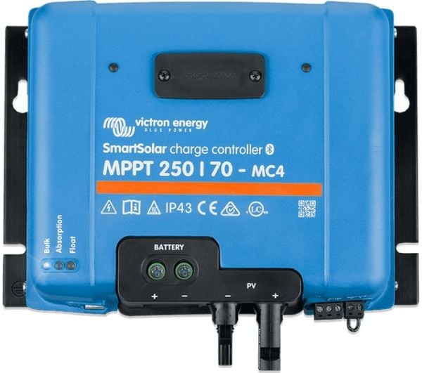 Victron Energy SmartSolar MPPT 250/70, 250 V, 70 A, IP43, Blå, -30 - 60 °C, 0 - 95% Victron Energy SmartSolar MPPT 250/70, 250 V, 70 A, IP43, Blå, -30 - 60 °C, 0 - 95%