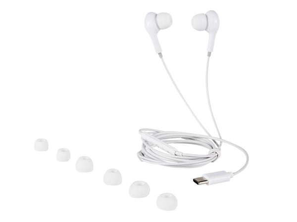 Streetz C220-WHT, Koblet med ledninger (ikke trådløs), Samtaler/musikk, 10 g, Hodesett, Hvit