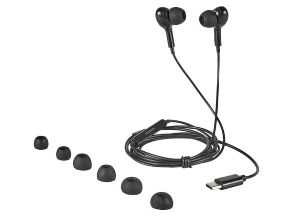 Streetz C220-BLK, Koblet med ledninger (ikke trådløs), Samtaler/musikk, 10 g, Hodesett, Svart