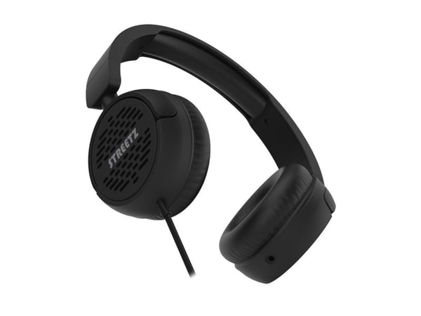 Streetz HC210-BLK, Koblet med ledninger (ikke trådløs), Samtaler/musikk, 150 g, Hodesett, Svart