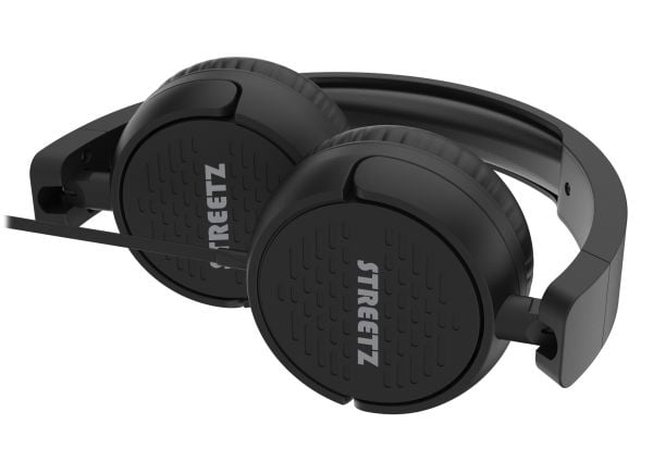 Streetz HC210-BLK, Koblet med ledninger (ikke trådløs), Samtaler/musikk, 150 g, Hodesett, Svart