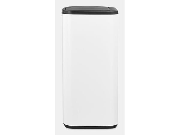Brabantia Bo Touch Bin, 10 l, Rektangulær, Stål, Hvit, Plast, Pedal