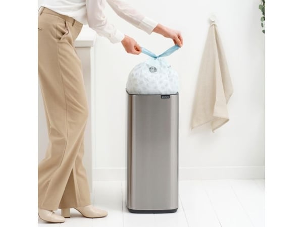 Brabantia Bo Touch Roskakori, 10 L, suorakulmainen, teräs, teräs, muovi, poljinjalkainen