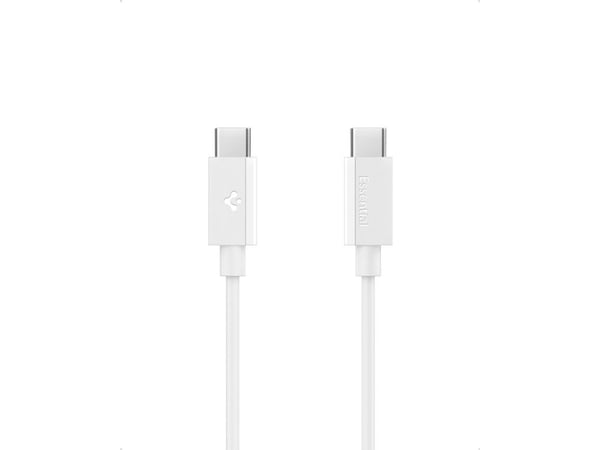 Spigen ACA08717, 1 m, USB C, USB C, USB 2.0, 0,48 Gbit/s, Hvit