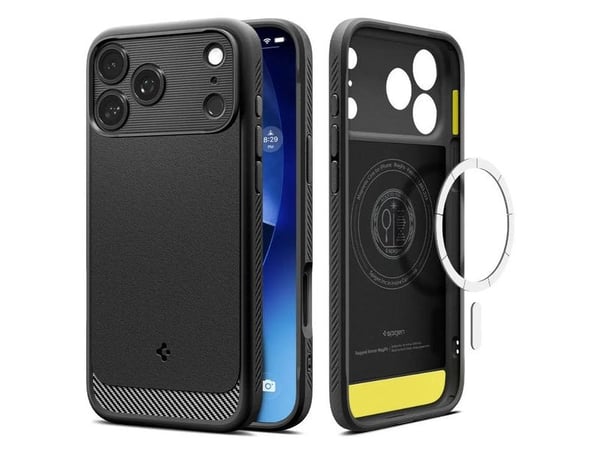 Spigen ACS10329, Etui, Apple, iPhone 17 Pro, 16 cm (6.3"), Svart