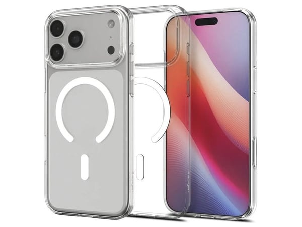 Spigen ACS10396, Etui, Apple, iPhone 17 Pro, 16 cm (6.3"), Gjennomsiktig, Hvit