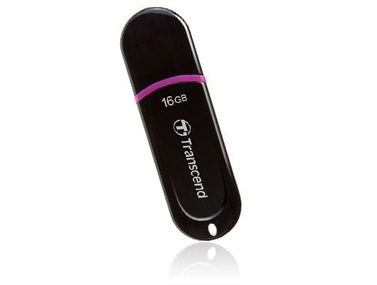 Transcend JetFlash 600, 16 GB, USB A-tyyppi, 2.0, 32 MB/s, Suojus, Musta