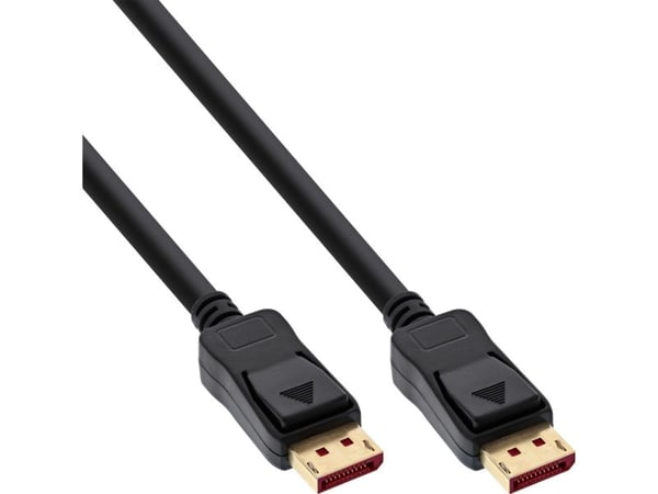 InLine DisplayPort 1.4-kabel | 5 m | svart | gullbelagte kontakter | B-15305