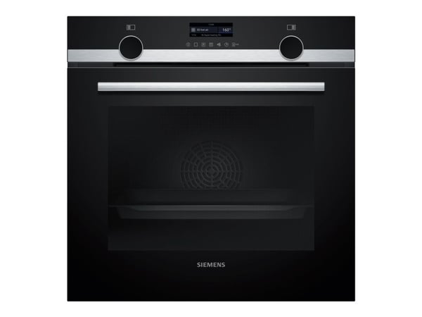 Siemens iQ500 HB579GBR3 - Ovn - innebygd - fordypning - bredde: 56 cm - dybde: 55 cm - høyde: 58.5 cm - med selvrens - Klasse A+ - rustfritt stål
