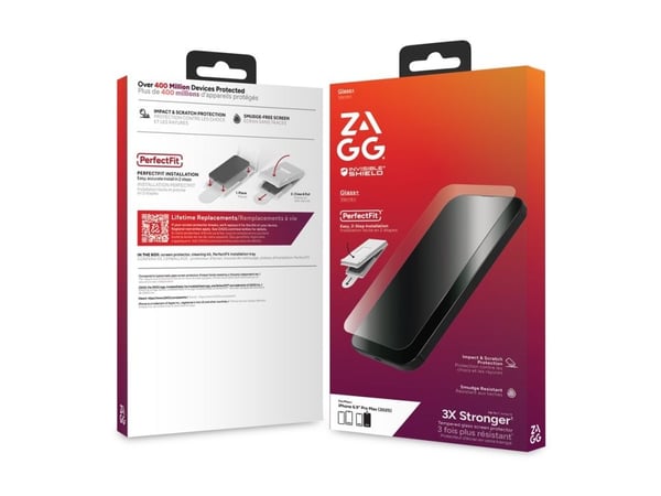 ZAGG InvisibleShield Glass+ - Skjermbeskyttelse for mobiltelefon - glass - for Apple iPhone 17 Pro Max