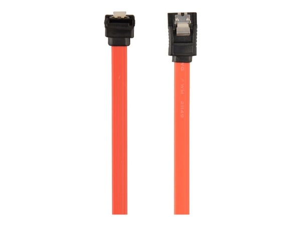 Cablexpert - SATA-kabel - Serial ATA 150/300/600 - SATA vinklet til SATA låst - 10 cm - flat