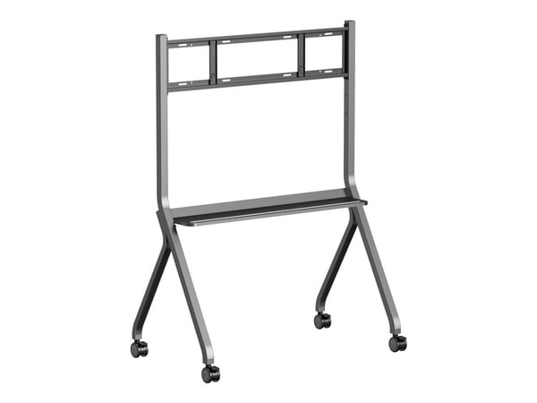 Iiyama MD-CART02-S1 - Vagn - för platt panel - med kollision skydd, hylla för tillbehör - skärmstorlek: 55"-86" - golvstående