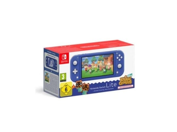 Nintendo Switch Animal Crossing, Nintendo Switch Lite, NVIDIA Custom Tegra, Blå, Analog/digital, Hjem-knapp, Strømknapp, Knapper