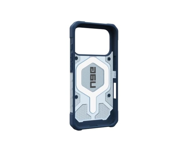 UAG Urban Armor Gear-pakke bestående av Pathfinder MagSafe-etui og nøkkelbånd (avtakbart) | Apple iPhone 17 Pro | blått (gjennomsiktig) og svart/gr...