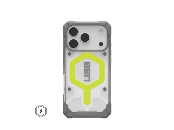 Urban Armor Gear Pathfinder, Etui, Apple, iPhone 17 Pro, 16 cm (6.3"), Gjennomsiktig, Gult