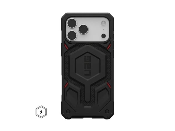 Urban Armor Gear Monarch Pro, Suojus, Apple, iPhone 17 Pro Max, 17,5 cm (6.9"), musta, Hiili