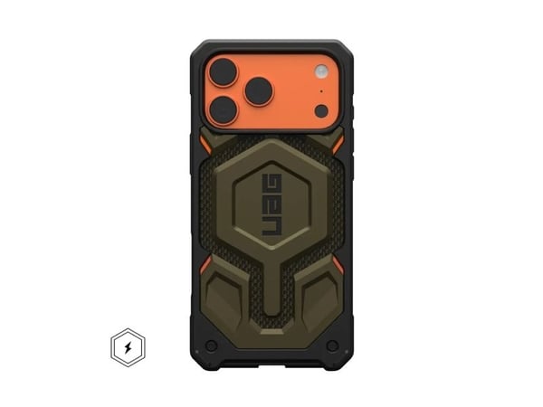 Urban Armor Gear Monarch Pro, Suojus, Apple, iPhone 17 Pro Max, 17,5 cm (6.9"), musta, Vihreä