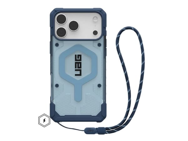 UAG Urban Armor Gear Bundle koostuu Pathfinder MagSafe Case &amp; Lanyard (irrotettava) | Apple iPhone 17 Pro Max | sininen (läpinäkyvä) &amp; must...