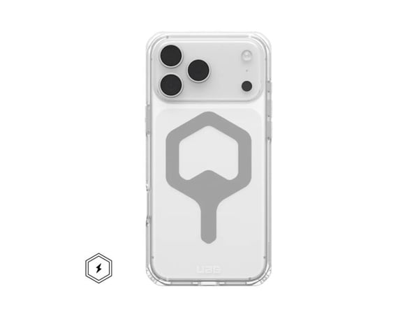 Urban Armor Gear Plyo, Etui, Apple, iPhone 17 Pro Max, 17,5 cm (6.9"), Sølv, Gjennomsiktig