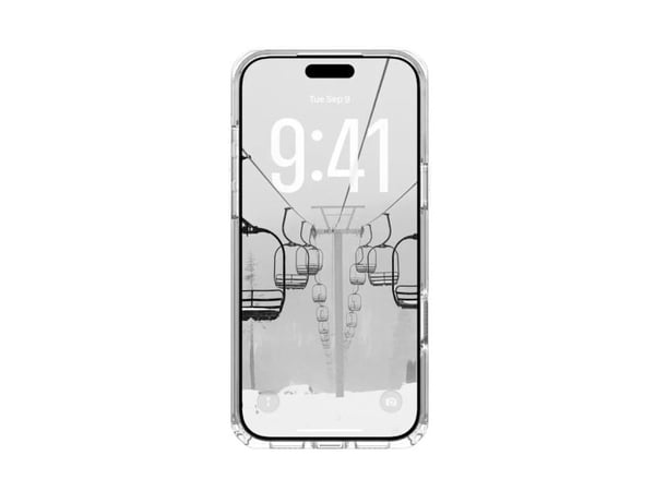 Urban Armor Gear Plyo, Etui, Apple, iPhone 17 Pro Max, 17,5 cm (6.9"), Sølv, Gjennomsiktig