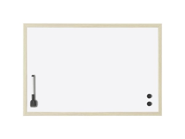 magnetoplan Whiteboardtavle (B x H) 800 mm x 600 mm Hvitlakkert Inkl. magneter, liggende eller stående format, Inkl. tavlemarkører