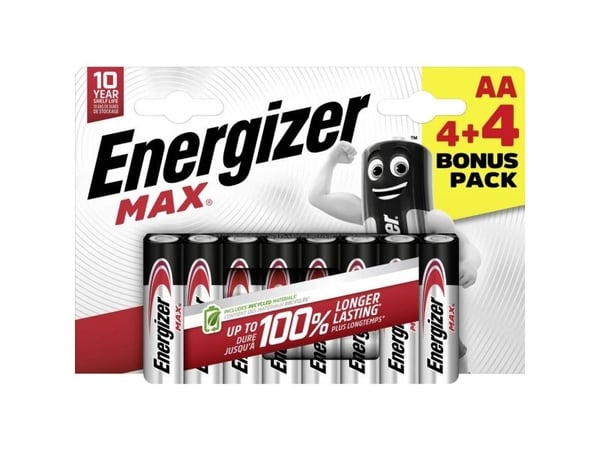 Energizer AA-akku 1,5 V 8 kpl