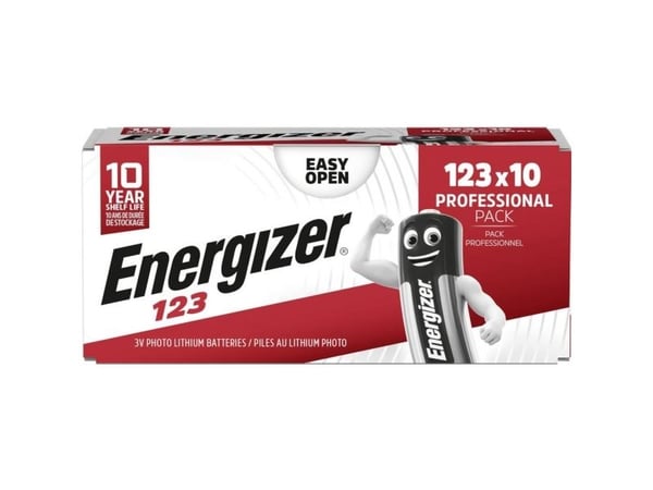 Energizer CR 123 fotobatteri lithium 10-pk Energizer CR 123 fotobatteri lithium 10-pk