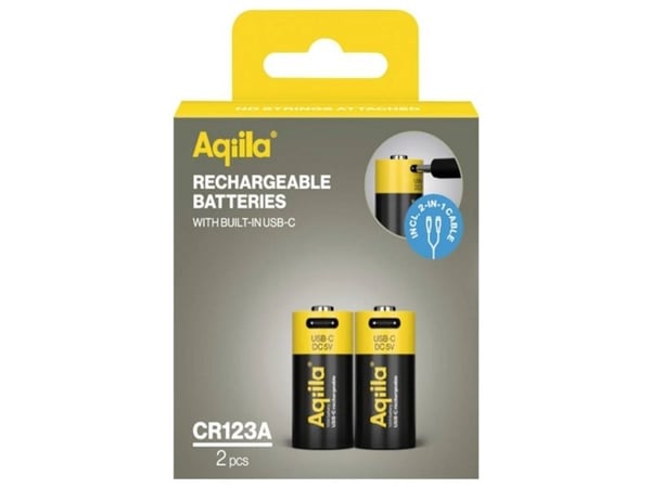 AQIILA spesialbatteri til oppl. batteri 2 stk (AQ86CR123A381C2)