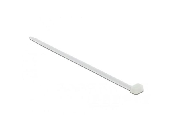 DeLOCK 19645, Tikasmallinen johdinside, Nailon, Valkoinen, 23 cm, V2, -35 - 85 °C