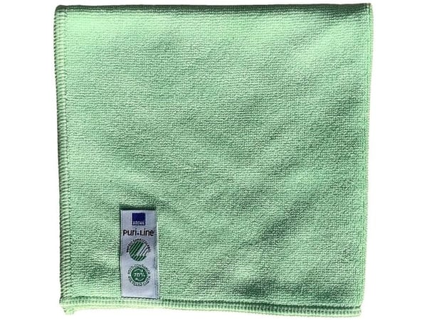 Rengöringsduk, ABENA Puri-Line Soft, 32x32 cm, grön, mikrofiber - (10 st)