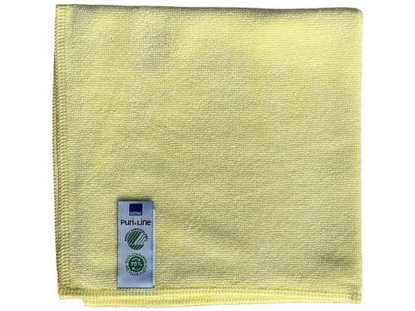 Rengöringstrasor ABENA Puri-Line Soft, 32x32 cm, gul, mikrofiber - (10 st.)