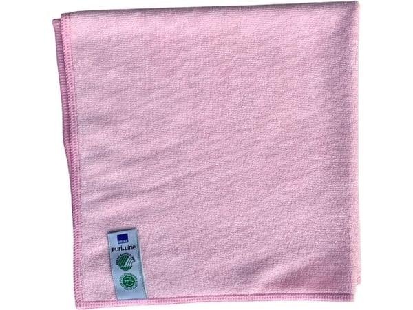 Rengöringsduk ABENA Puri-Line Soft 40x40 cm röd mikrofiber – (10 st)