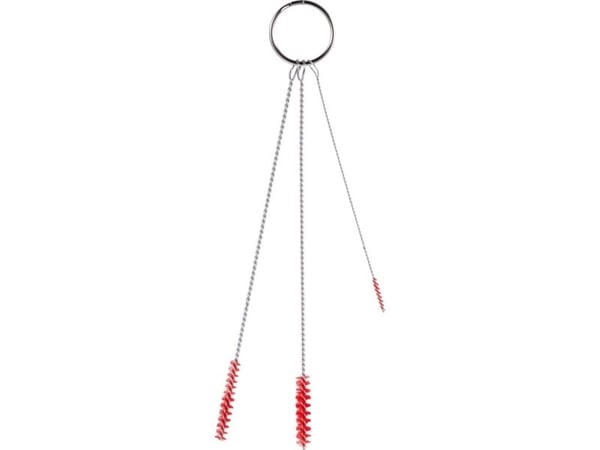 Rörrensningsset, Vikan, 15 cm, röd, PE/rostfritt stål, mjuk