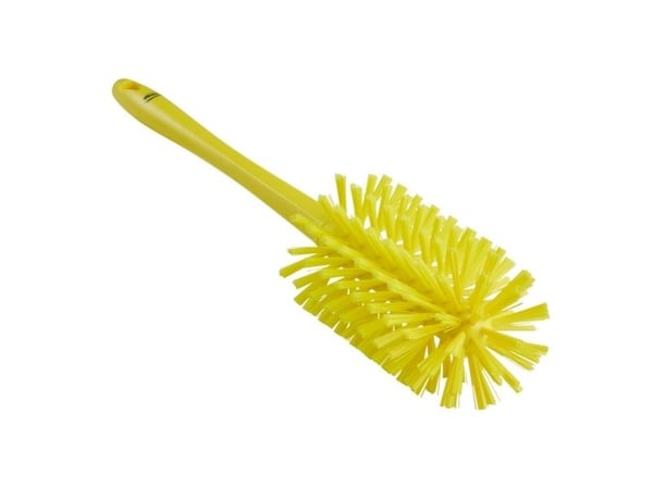 Rørbørste, Vikan, 43cm, Ø9cm, gul, polyester/PP/rustfrit stål