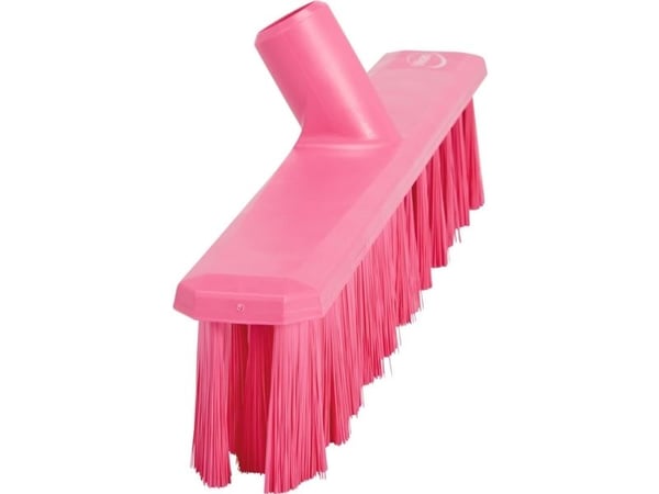 Sopborste, Vikan, rosa, glas/polyester/PP, 40 cm, medium
