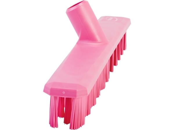 Golvskrubba Vikan 5x40x7,5 cm rosa glas/polyester/PP 40 cm styv