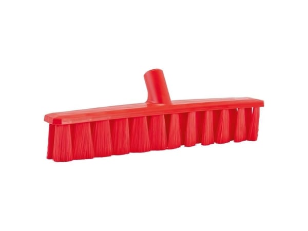 Fejekost, Vikan, rød, glas/polyester/PP, 40 cm, blød