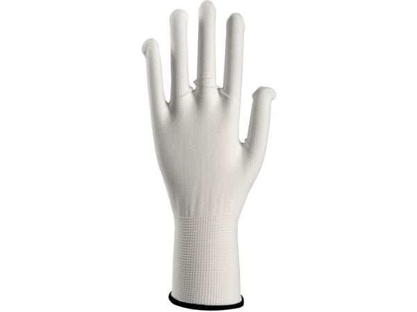 Tekstiilikäsine, ABENA, 7, valkoinen, polyesteri - (50 kpl)