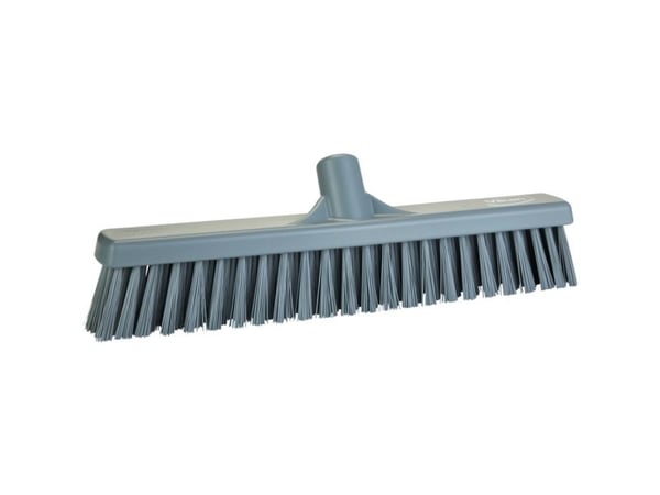 Sopborste Vikan, grå, polyester/PP/rostfritt stål, 41 cm