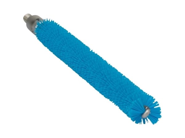 Rørrenserhoved, Vikan, 20cm, Ø1,2cm, blå, polyester/PP/rustfrit stål
