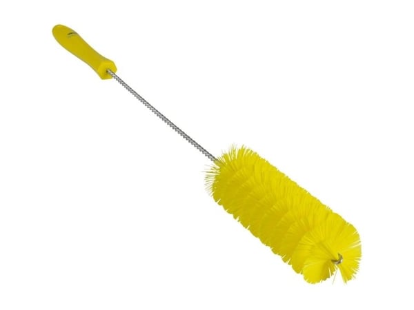 Putkenpuhdistusaine, Vikan, 50cm, Ø5cm, keltainen, polyesteri/PP/ruostumaton teräs