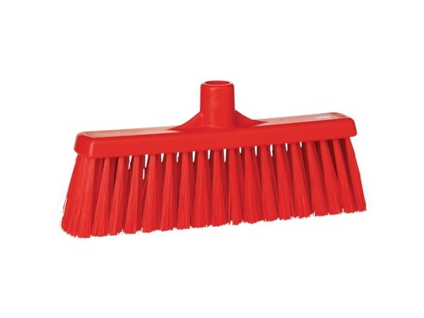 Sopborste Vikan röd 31 cm polyester/PP rostfritt stål