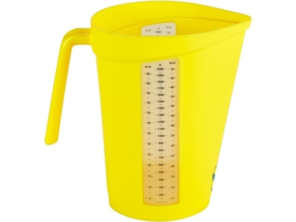 Målekande, Vikan, 2 l, gul, PP - (10 stk.) Målekande, Vikan, 2 l, gul, PP - (10 stk.)