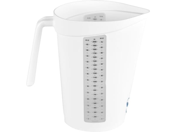 Mittakannu, Vikan, 2 l, valkoinen, PP