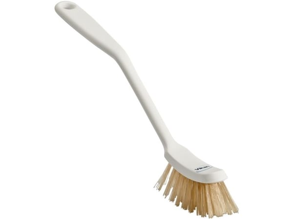 Borste med värmetåliga strån, Vikan, vit, polyester/PP/rostfritt stål (10 st.)