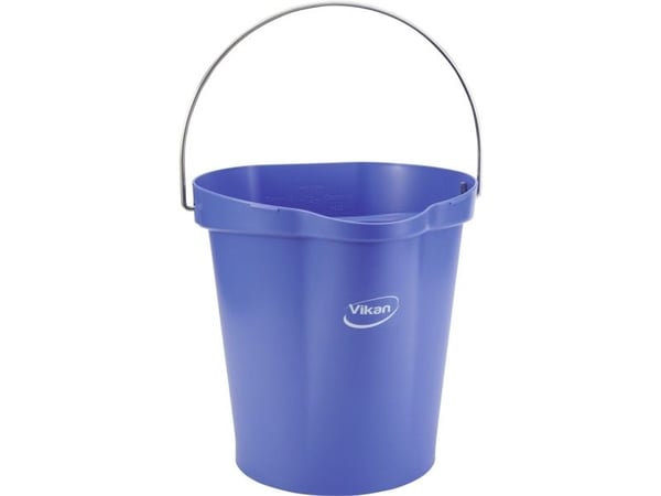 Livsmedelshink Vikan 32,5x33x33 cm 12 l lila PP/rostfritt stål - (6 st.)