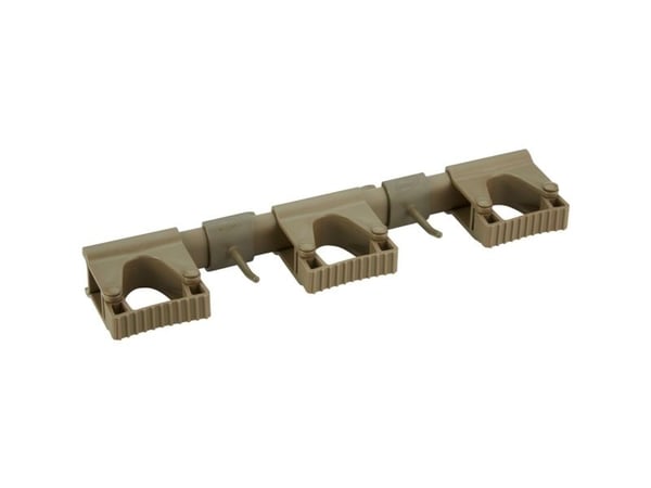 Seinäkiinnike astioille, Vikan, 42x8.7x4.8cm, ruskea, PP/TPE