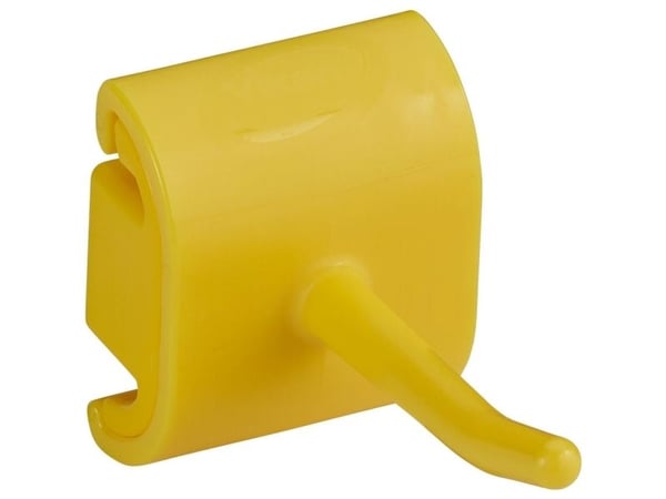 Vægophæng til redskaber, Vikan, 78x41,5mm, Ø48mm, gul, PP/TPE - (5 stk.)